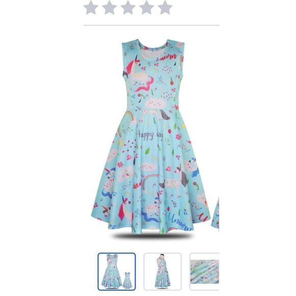NWOT MODAIOO UNICORN SKATER DRESS - Picture 3 of 3